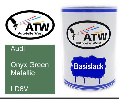 Audi, Onyx Green Metallic, LD6V: 500ml Lackdose, von ATW Autoteile West.